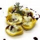 Tortelli all’anatra con fonduta di pecorino toscano e riduzione di Chianti al Ginepro